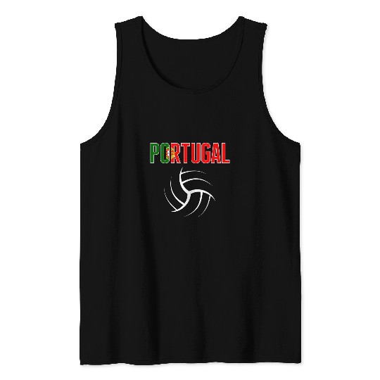 Discover Sport Volleyball Portugal Volleyball Lovers Jersey Portuguese Sport Fans 5 Tank Tops
