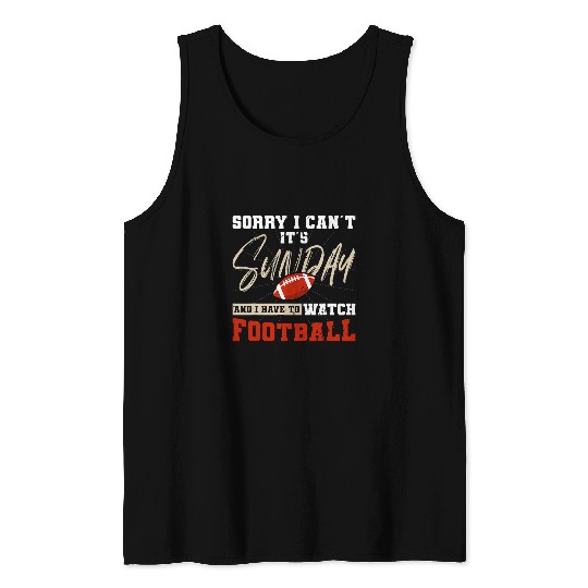 Sport American Football Sunday Football Player Football Fan Sport 3 Tank Tops