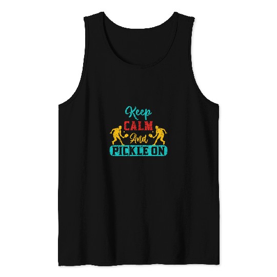 Sport Pickleball Player Pickle Ball Paddle Pickleball Coach Tank Tops