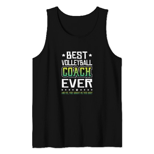 Sport Volleyball Funny Volleyball Lover Graphic Women Men Volleyball Coach Tank Tops