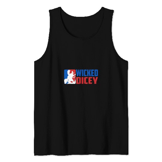 Sport Baseball Wicked Dicey Baseball Logo Style Tank Tops
