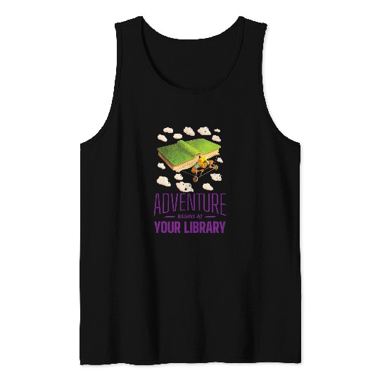 Discover Summer Reading Program 2024 Adventure Begins at Your Library 24 Tank Tops