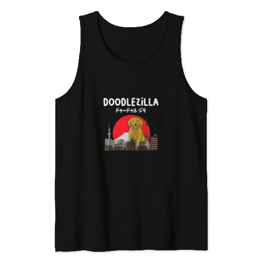 Goldendoodle Pet Doodlezilla Funny Dog Goldendoodle Labradoodle Tank Tops