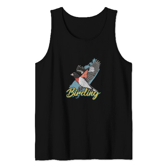 Grosbeak ornithology birdwatching biologist binocular birder 1 Tank Tops