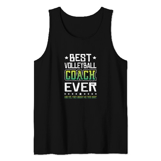 Funny Volleyball Lover Graphic Women Men Volleyball Coach Tank Tops