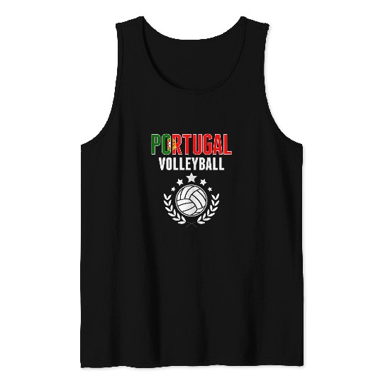 Discover Sport Volleyball Portugal Volleyball Lovers Jersey Portuguese Summer Sports 1 Tank Tops