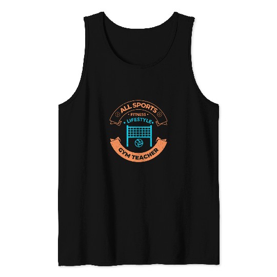 Sport Volleyball Gym Teacher s Volleyball Coachs s Volleyball Coach Tank Tops