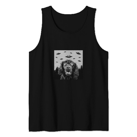 Boykin Spaniel Pet Alien UFO Funny Boykin Spaniel Dog Lover Men Women Kids Tank Tops