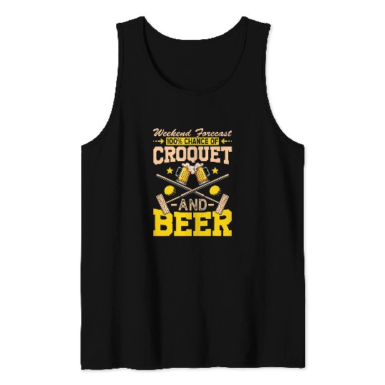 Sport Croquet Saying Gift Tank Tops