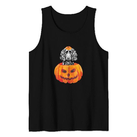 Boykin Spaniel Pet Pumpkin Dog Halloween Tank Tops