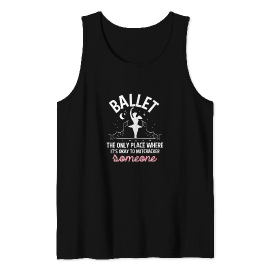 Discover Ballet Dancer Pointe Coquette Cute Dance Girl Ballerina 1 Tank Tops