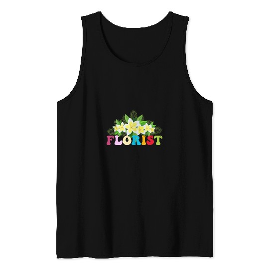 Discover Women Wildflower Summer Floral Graphic Tee Flower Florist 25 Tank Tops