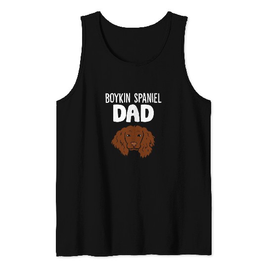 Boykin Spaniel Pet Owner Papa Funny Boykin Spaniel Dad Tank Tops