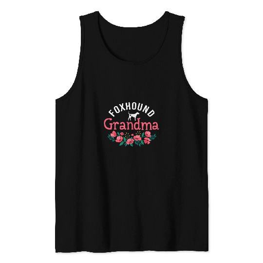 Foxhound Pet Dog Gifts For Grandma Womens Dog Lovers Christmas Tank Tops