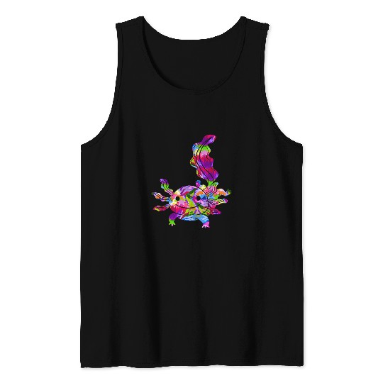 Axolotls Pet Pop Art Axolotls Salamander Aquatic Hilarious Creature Fan Tank Tops