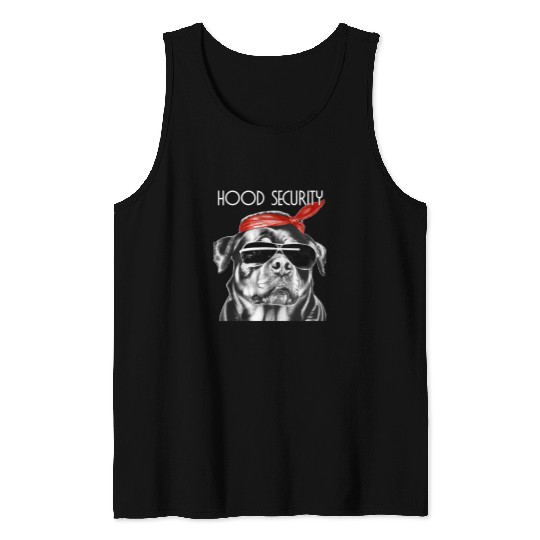 Rottweiler Pet West coast rappers HIP HOP hood security fashion Tank Tops