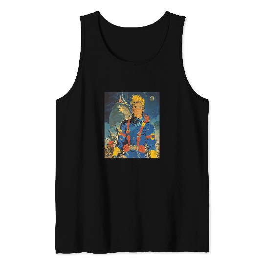 Retro vintages 1950s Space SciFi Comic Book Outer Space Art Tank Tops