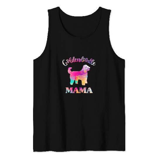 Goldendoodle Pet Labradoodle Mama Mothers Day Dog Mom Tank Tops