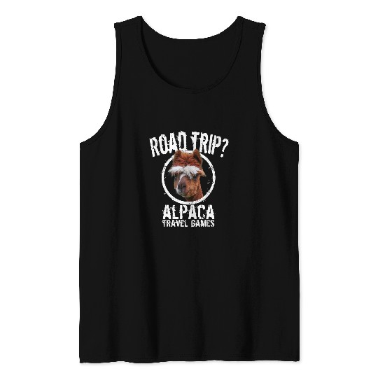 Llama Pet Family Road Trip s Funny Alpaca Llama Men Women Kids 9 Tank Tops