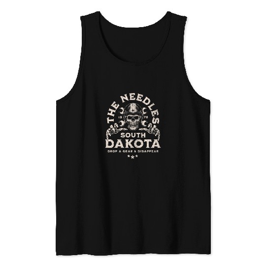 The Needles South Dakota Motorcycle Biker Vintage Tank Tops