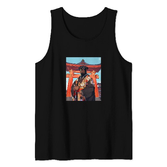 Rottweiler Torii Gates Funny Dog Japan Tank Tops
