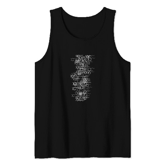 ADHD Ribbon brain chemistry adhd neurodivergent mental health Tank Tops