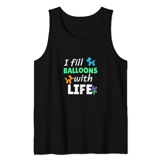 Funny Balloon Artist Balloon Animal Twister 1 Tank Tops