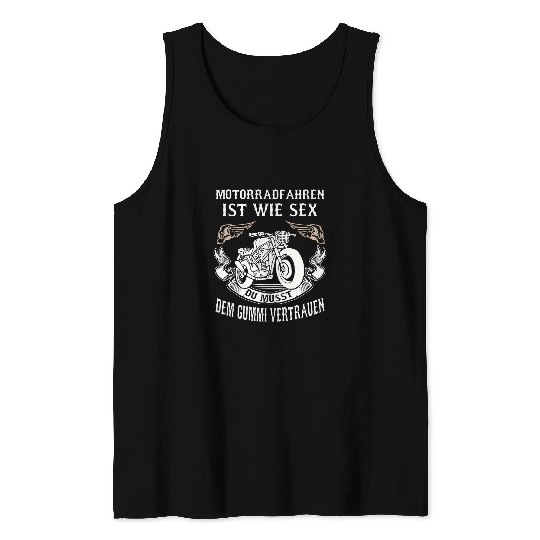 Biker Ride Chopper Mens Motocross Mens Motorcycle Rider Tank Tops