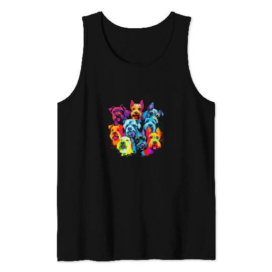 Schnauzer Dog bests Friends Tank Tops