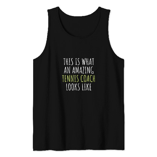 Tennis Coachs Appreciation Thank You End Of Year Christmas Tank Tops