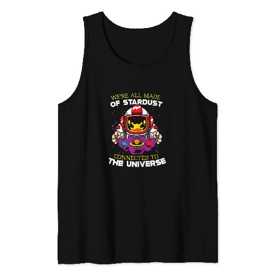 Astronaut Astronomy Solar System Outer Space Kids Tank Tops