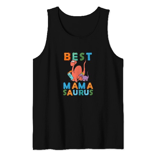Dinosaur Pet  Mamasaurus Dinosaur Mom Mommysaurs Mama Mother Women Tank Tops