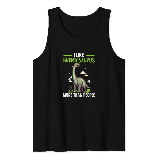 Dinosaur Pet Brontosaurus Dinosaur Lover Paleontology Prehistoric Dino 4 Tank Tops