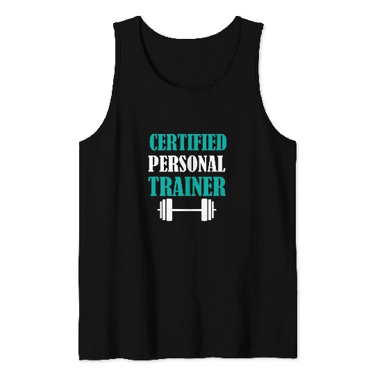 Funny Health And Fitness Coachs Certified Personal Trainer Tank Tops