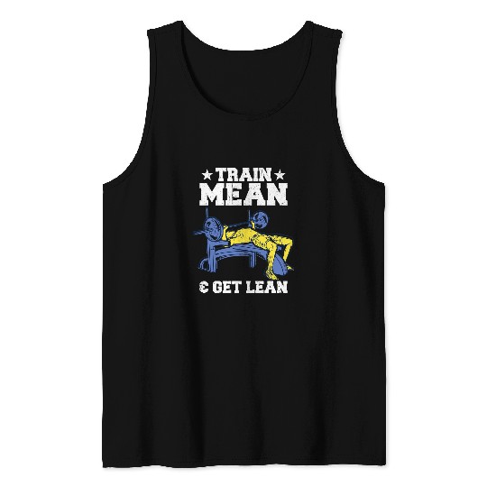 Train Mean Get Lean Fitness Personal Trainer Gym Tank Tops