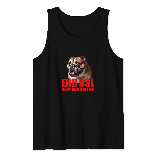 Pitbull Pet Save Our Bullies XL Bully Pitbull Mastif End BSL 10 Tank Tops
