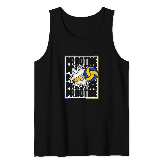 Practice Player Coachs Team Trainer Volleyball Tank Tops