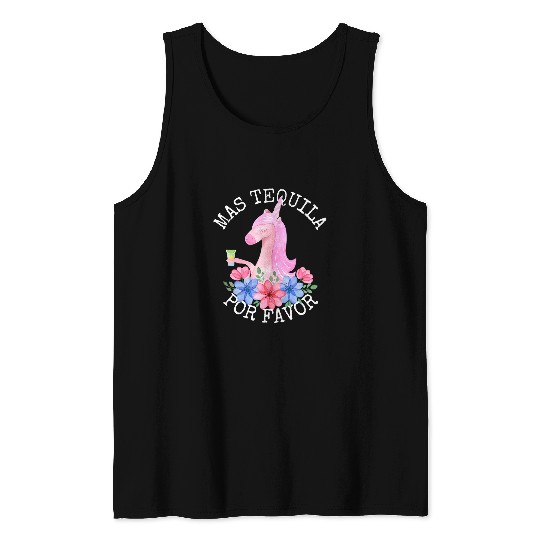 Unicorn Pet Cinco De Mayo Tequila Tank Tops