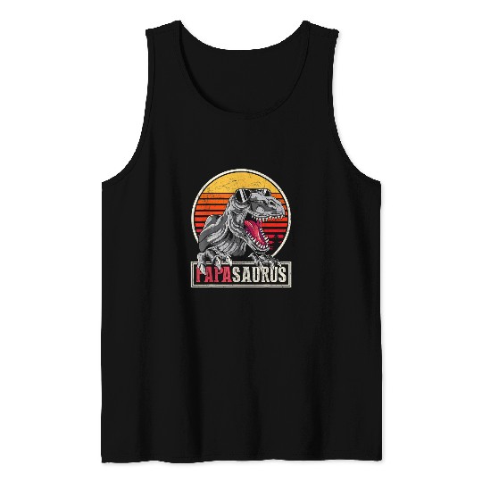 Dinosaur Pet daddy dad dinosaur family papa idea papasaurus t rex Tank Tops