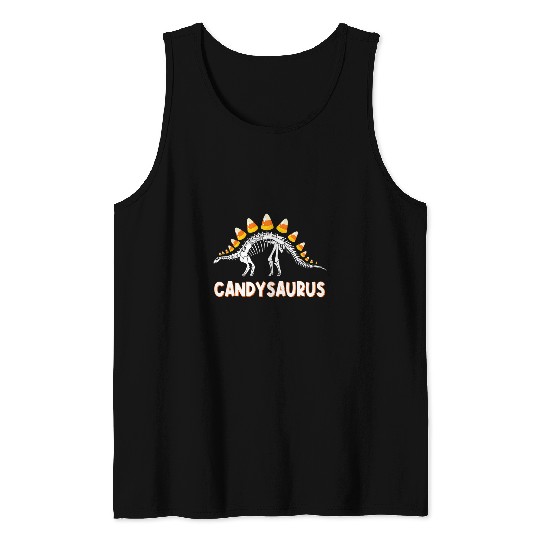 Dinosaur Pet candysaurus candy corn toddler kid dinosaur halloween Tank Tops