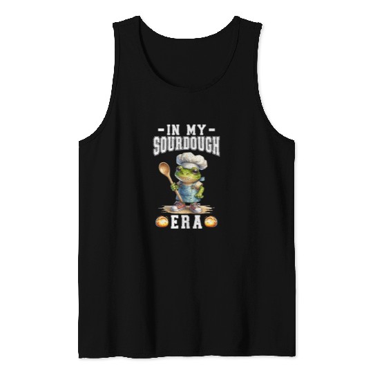 In My Sourdough Era Baker Frog For Homemade Baker Mom Tank Tops