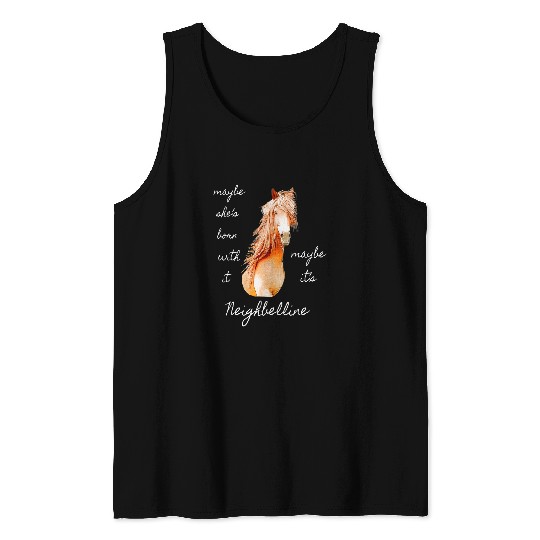 Horse Pet Funny Cute Horse Pony Equestrian Riding Horses Racing Ponies Tank Tops