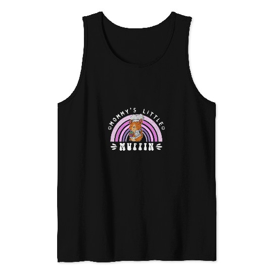 Baker kittens kids cute chefs baking cupcake toque blanche Tank Tops
