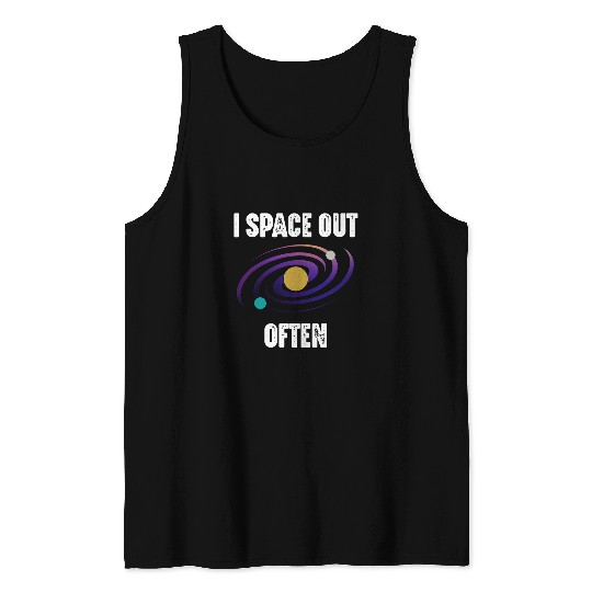 Retro vintages Astronomer Astronomy Space Science Graphic Tank Tops