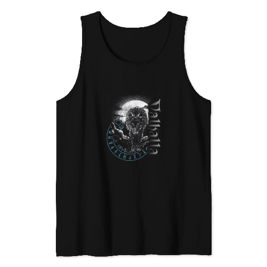 Coyote Mammal Valhalla wolfs Wolves Odins Runes Nordic Compass Viking Tank Tops