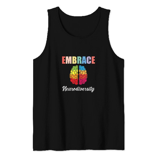Autism Puzzle ASD Mom Pride Embrace Neurodiversity Tank Tops