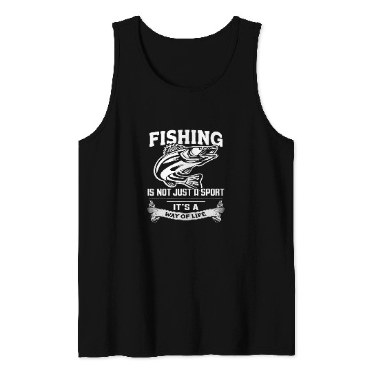 Fishing Fun Fishermen Fishing Angler Sport Tank Tops