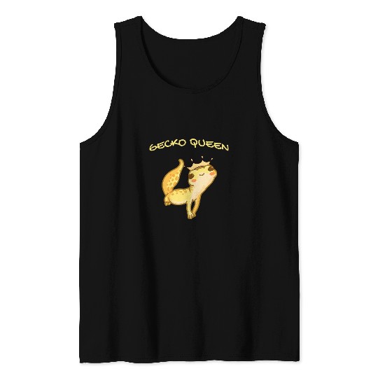 Gecko Pet Queen Gekko Iguana Chameleon Lizard Tank Tops