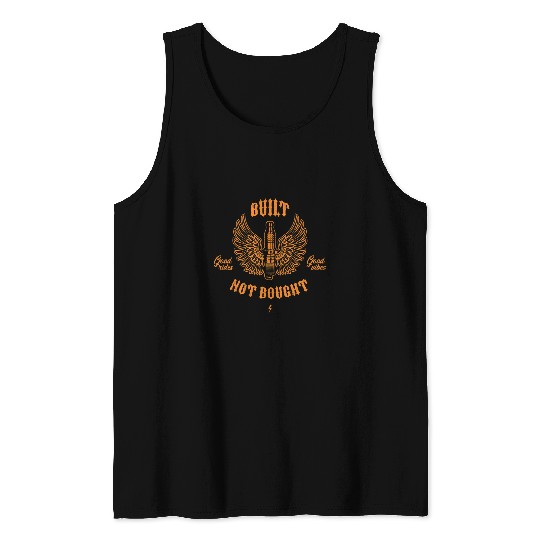 vintages Built not bought motorcycles 2 Tank Tops