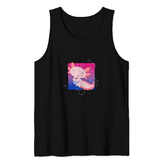 Axolotls Pet bisexuality bisexual Mexican Salamander Tank Tops